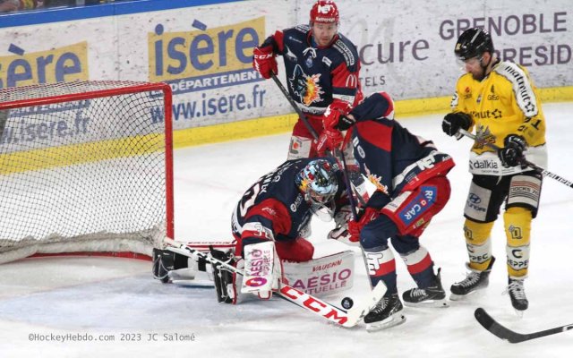 Photo hockey match Grenoble  - Rouen le 05/04/2023