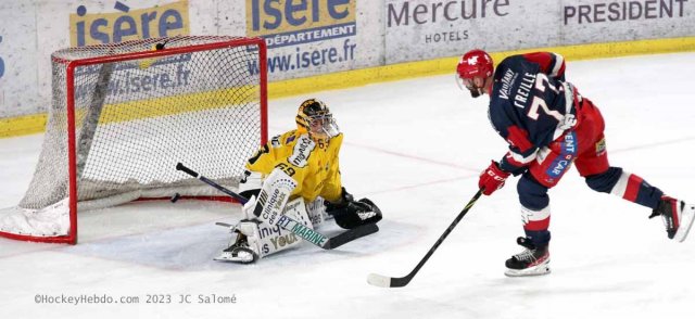 Photo hockey match Grenoble  - Rouen le 05/04/2023