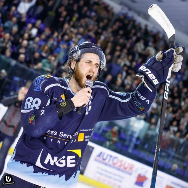 Photo hockey match Tours  - Caen  le 06/04/2023