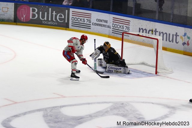 Photo hockey match Rouen - Grenoble  le 08/04/2023