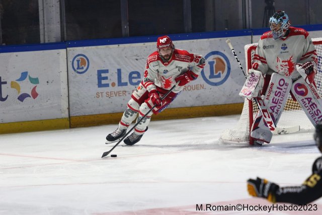 Photo hockey match Rouen - Grenoble  le 09/04/2023