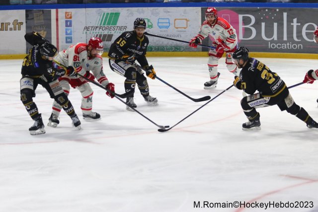 Photo hockey match Rouen - Grenoble  le 09/04/2023