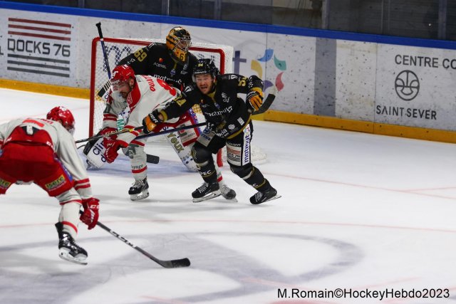 Photo hockey match Rouen - Grenoble  le 09/04/2023