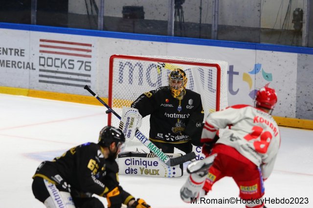 Photo hockey match Rouen - Grenoble  le 09/04/2023