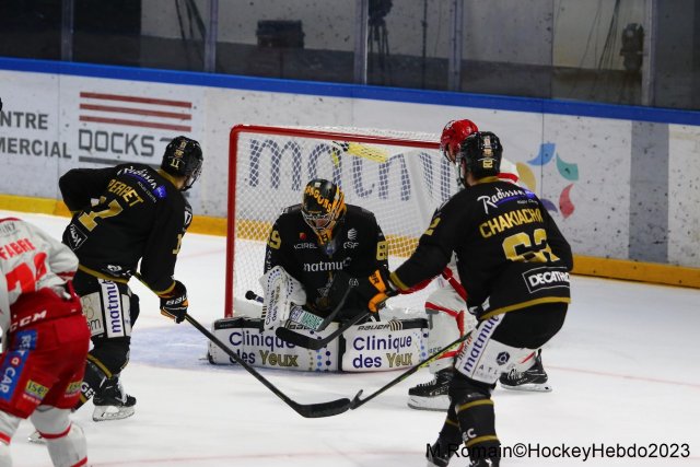 Photo hockey match Rouen - Grenoble  le 09/04/2023