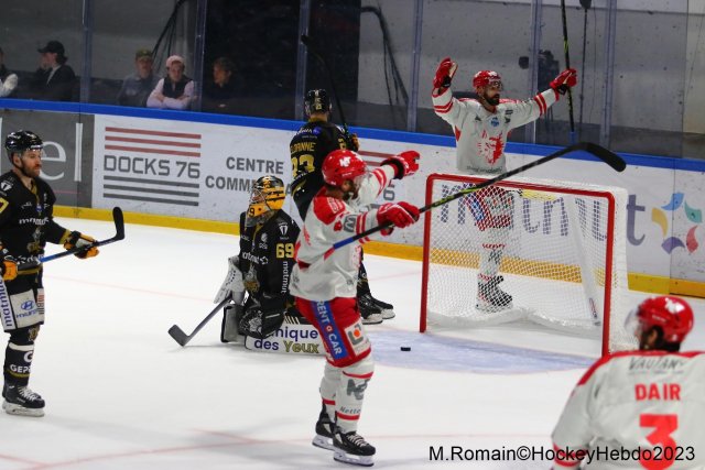 Photo hockey match Rouen - Grenoble  le 09/04/2023