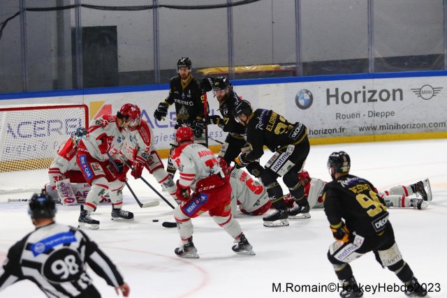 Photo hockey match Rouen - Grenoble  le 09/04/2023
