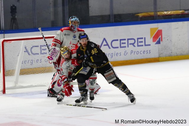 Photo hockey match Rouen - Grenoble  le 09/04/2023