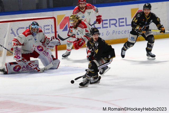 Photo hockey match Rouen - Grenoble  le 09/04/2023