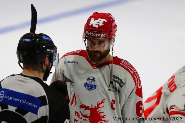 Photo hockey match Rouen - Grenoble  le 09/04/2023