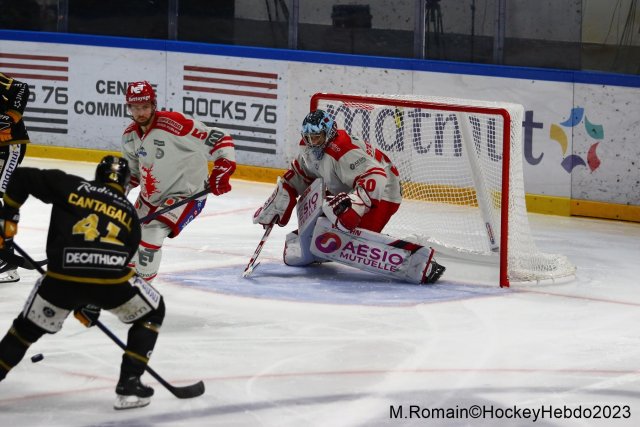 Photo hockey match Rouen - Grenoble  le 09/04/2023