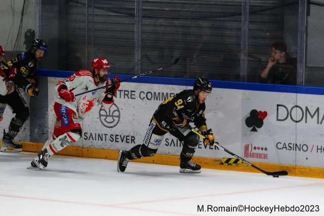 Photo hockey match Rouen - Grenoble  le 09/04/2023
