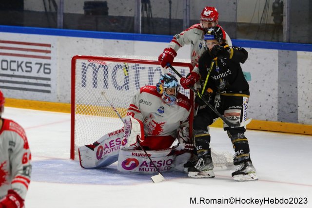 Photo hockey match Rouen - Grenoble  le 09/04/2023