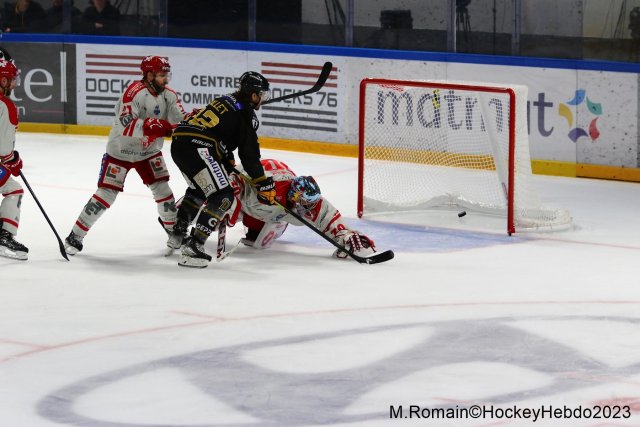Photo hockey match Rouen - Grenoble  le 09/04/2023