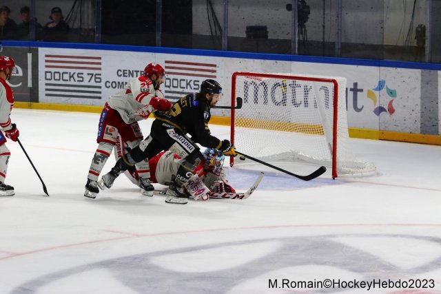 Photo hockey match Rouen - Grenoble  le 09/04/2023