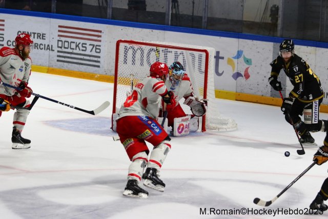 Photo hockey match Rouen - Grenoble  le 09/04/2023