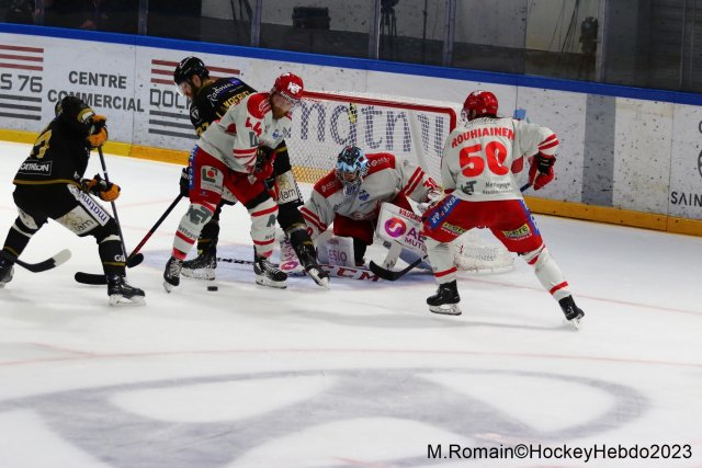 Photo hockey match Rouen - Grenoble  le 09/04/2023