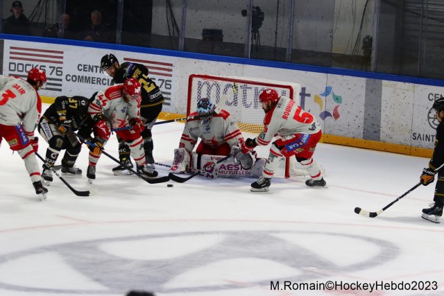 Photo hockey match Rouen - Grenoble  le 09/04/2023