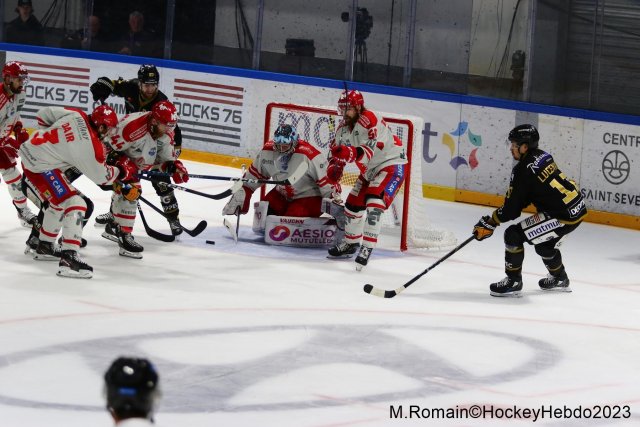 Photo hockey match Rouen - Grenoble  le 09/04/2023
