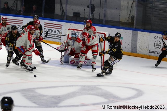Photo hockey match Rouen - Grenoble  le 09/04/2023