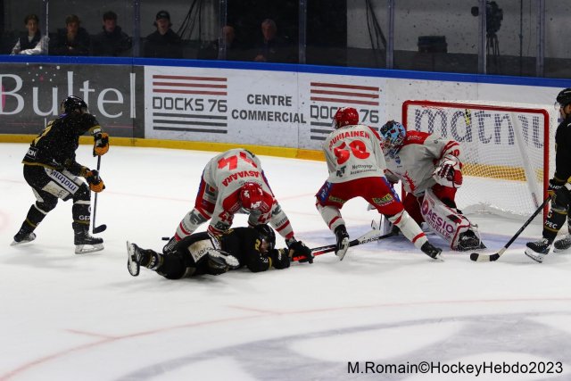 Photo hockey match Rouen - Grenoble  le 09/04/2023