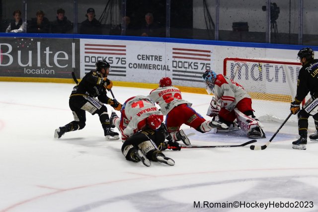 Photo hockey match Rouen - Grenoble  le 09/04/2023