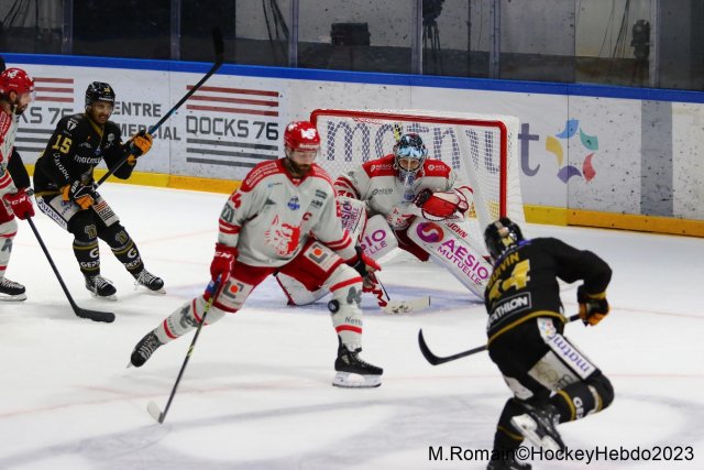 Photo hockey match Rouen - Grenoble  le 09/04/2023