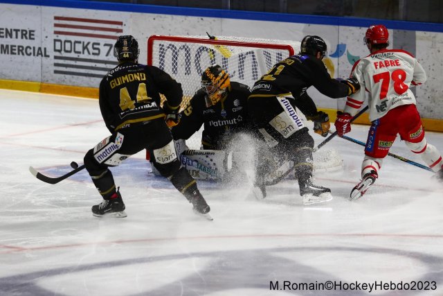 Photo hockey match Rouen - Grenoble  le 09/04/2023