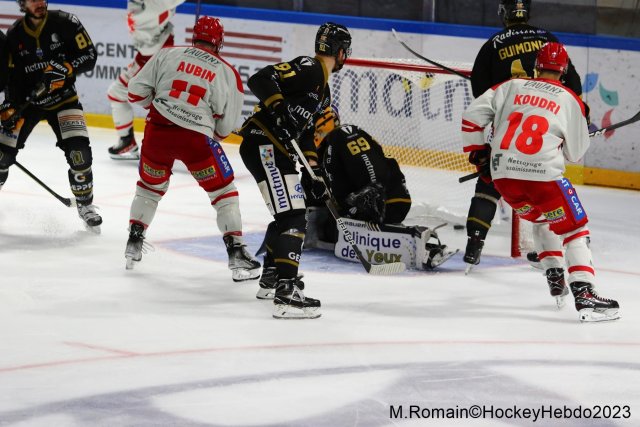 Photo hockey match Rouen - Grenoble  le 09/04/2023