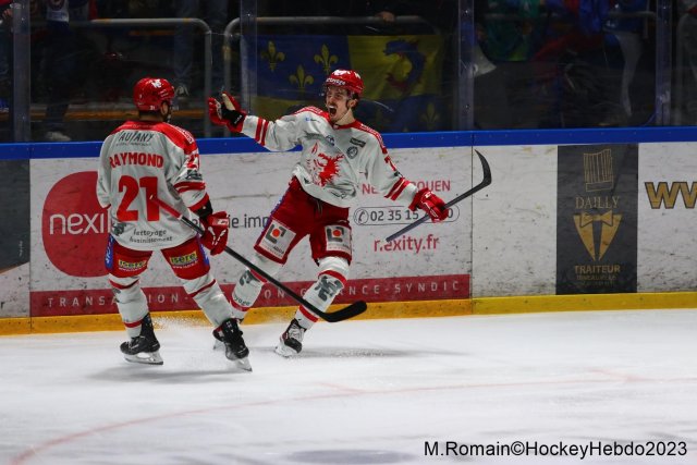 Photo hockey match Rouen - Grenoble  le 09/04/2023