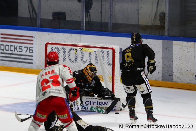 Photo hockey match Rouen - Grenoble  le 09/04/2023