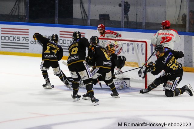 Photo hockey match Rouen - Grenoble  le 09/04/2023