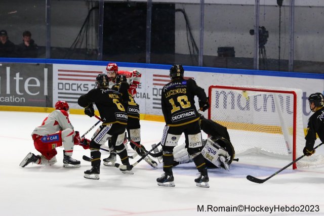 Photo hockey match Rouen - Grenoble  le 09/04/2023