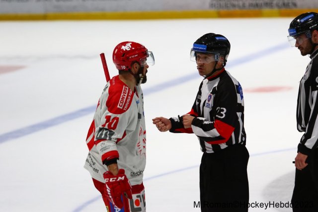 Photo hockey match Rouen - Grenoble  le 09/04/2023