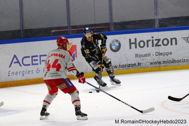 Photo hockey match Rouen - Grenoble  le 09/04/2023