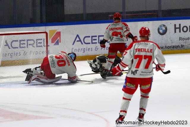 Photo hockey match Rouen - Grenoble  le 09/04/2023