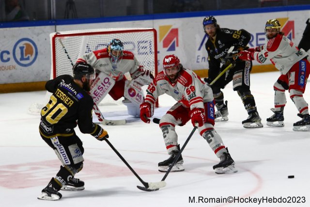 Photo hockey match Rouen - Grenoble  le 09/04/2023