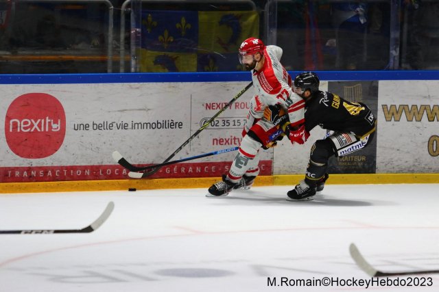 Photo hockey match Rouen - Grenoble  le 09/04/2023
