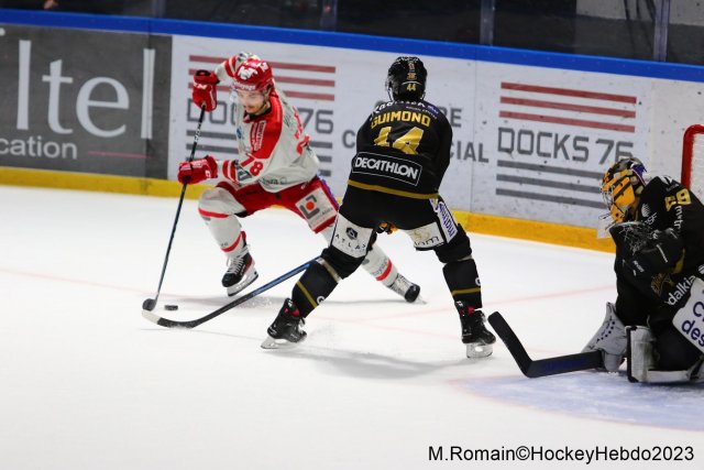 Photo hockey match Rouen - Grenoble  le 09/04/2023