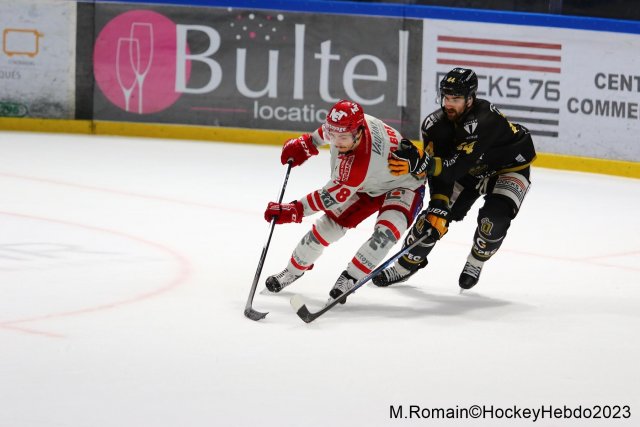Photo hockey match Rouen - Grenoble  le 09/04/2023