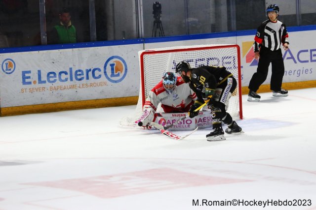 Photo hockey match Rouen - Grenoble  le 09/04/2023