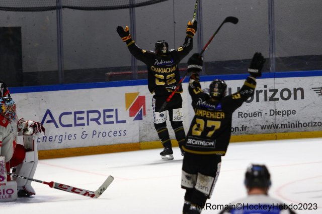 Photo hockey match Rouen - Grenoble  le 09/04/2023