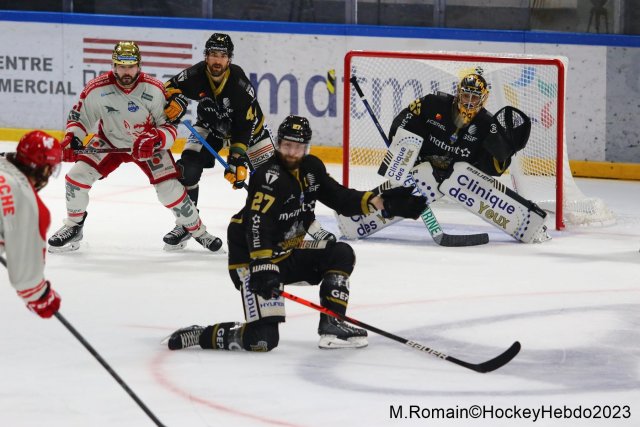 Photo hockey match Rouen - Grenoble  le 10/04/2023