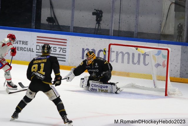 Photo hockey match Rouen - Grenoble  le 10/04/2023
