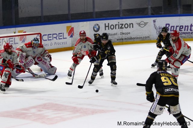 Photo hockey match Rouen - Grenoble  le 10/04/2023