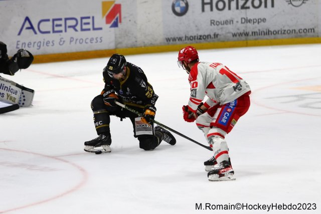 Photo hockey match Rouen - Grenoble  le 10/04/2023