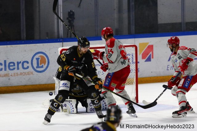 Photo hockey match Rouen - Grenoble  le 10/04/2023