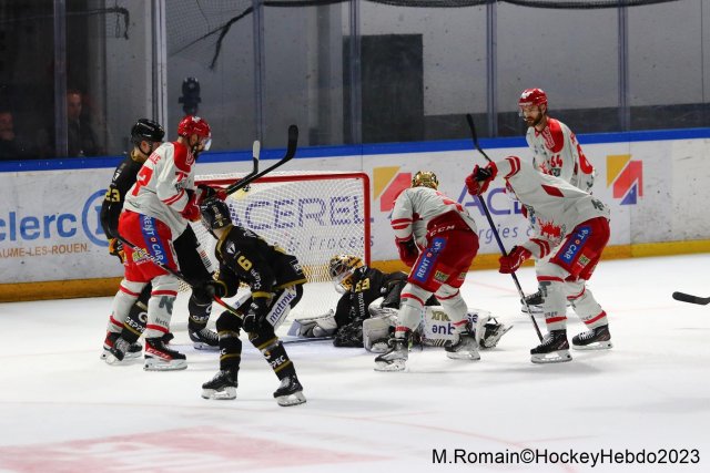 Photo hockey match Rouen - Grenoble  le 10/04/2023