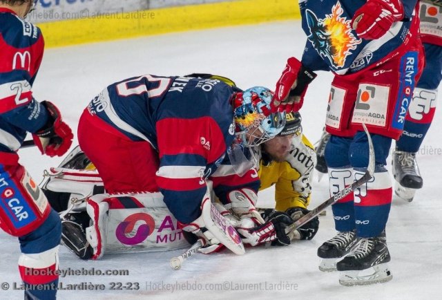 Photo hockey match Grenoble  - Rouen le 12/04/2023