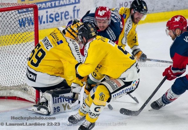 Photo hockey match Grenoble  - Rouen le 12/04/2023